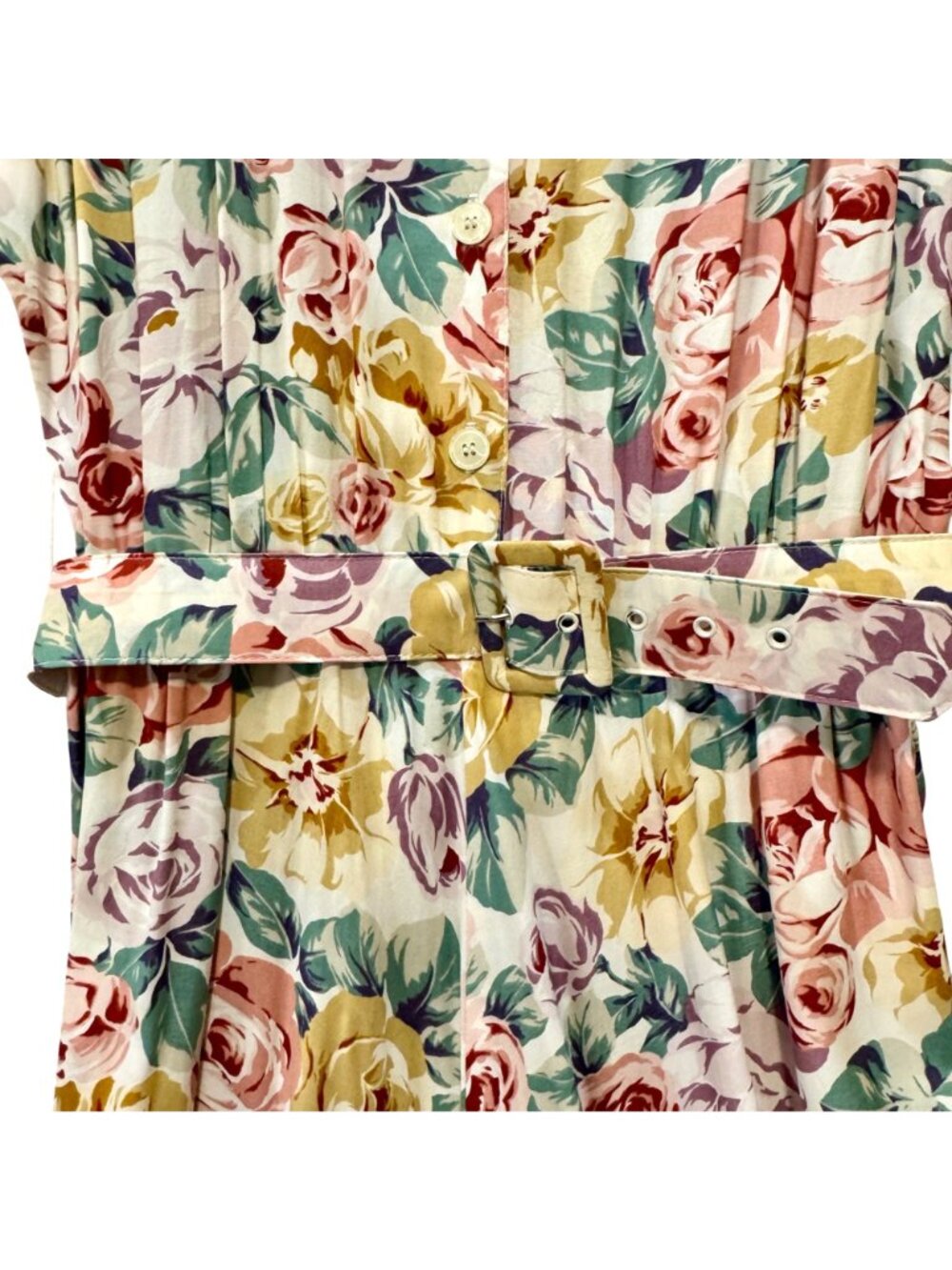 Vintage Garden Cottagecore Maxi Dress Size 10 Carol Anderson 1980s Floral Party - Picture 3 of 13